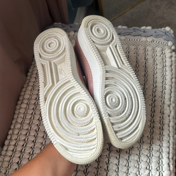 Pink High-Top Nike Air Force Sneakers - Picture 8 of 9